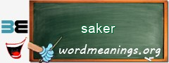 WordMeaning blackboard for saker